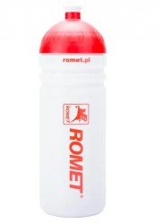 BIDON ROWEROWY ROMET 0,7L BIAŁO CZERWONY
